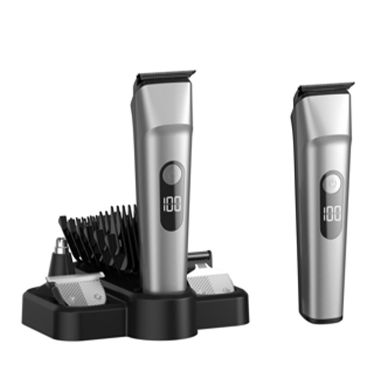 クロスボーダー多機能オイルヘッド電気バリカン家庭用ヘアカットバリカンセット理髪店特別なインテリジェントデジタルディスプレイモデル|undefined
