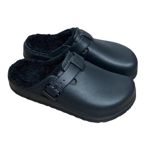 Factory cotton slippers for winter warm indoor mute couples large size home cotton slippers new style home simple and trendy