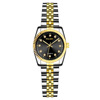 Steel belt, men's fashionable quartz golden set, swiss watch, simple and elegant design