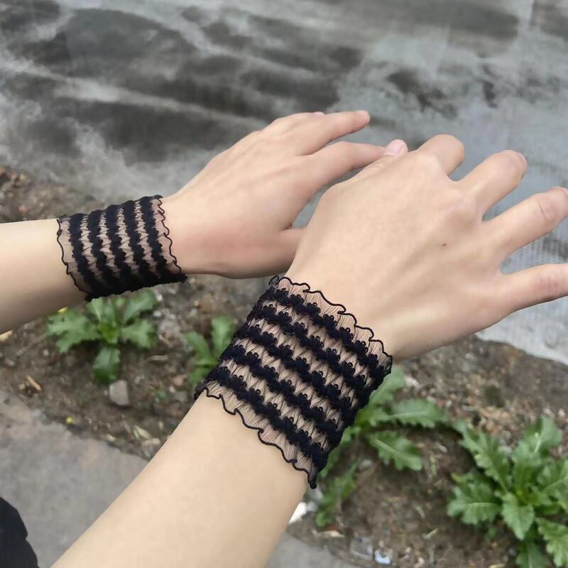 Lace Cuff Girl's Wrist Fairy All-match Women's Fake Sleeve Knitted Internet Celebrous Video Live Fashion