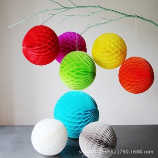 40CM wedding creative gift holiday party celebration supplies paper honeycomb ball honeycomb lantern honeycomb ball