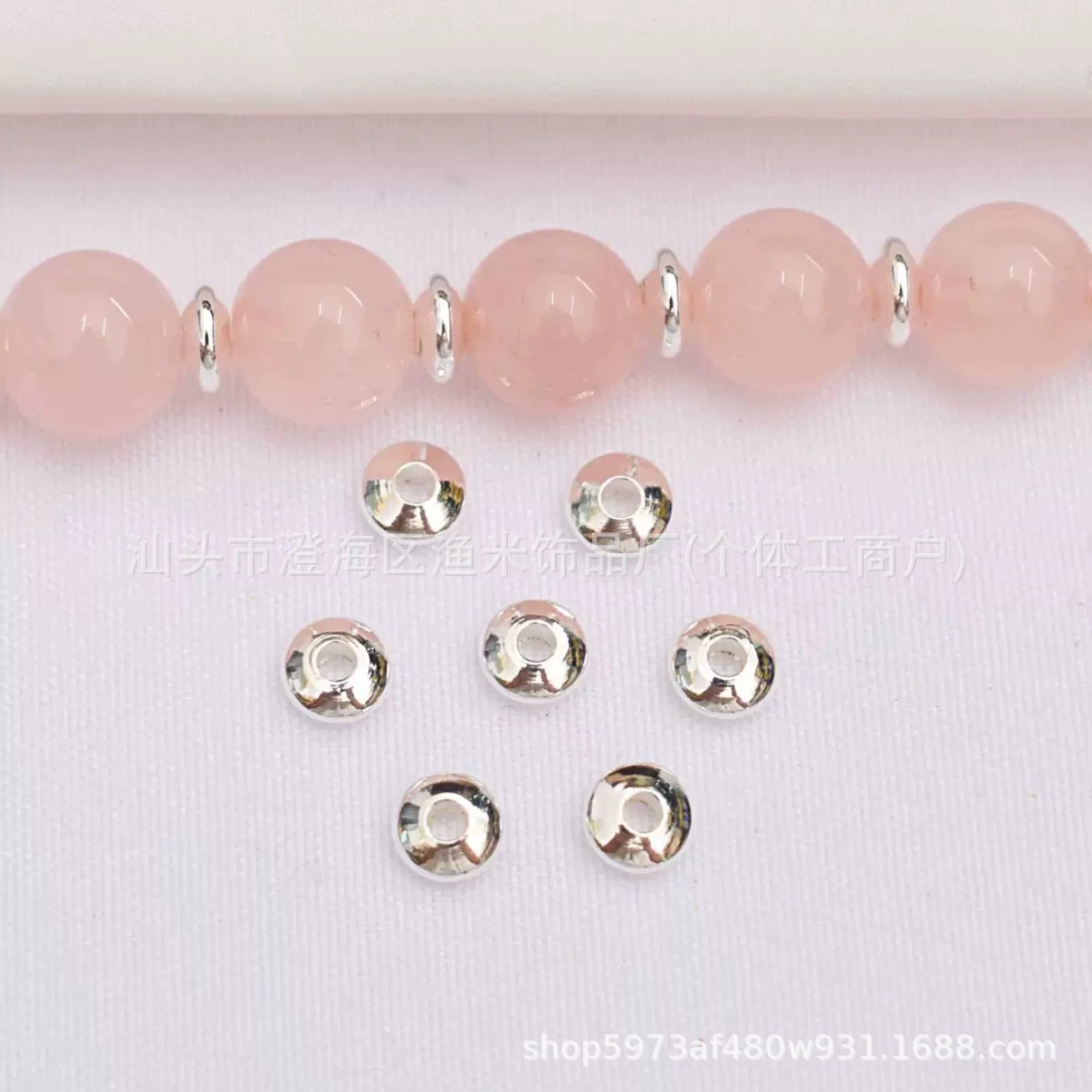 Color-Preserving 18K Gold-Covered Glossy Abacus Spacer 4mm 5mm Bracelet Spacer Beads Accessories Crystal DIY Bracelet Braided Rope Beads