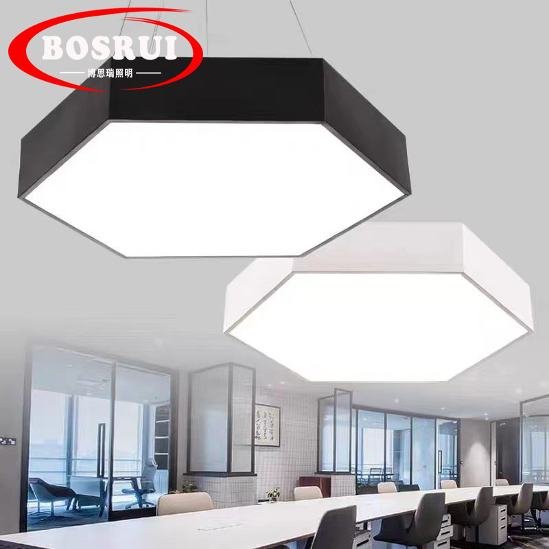 Office Hexagon led a chandelier Gym supermarket modelling personality lamps and lanterns Hive Mosaic Combination lamp