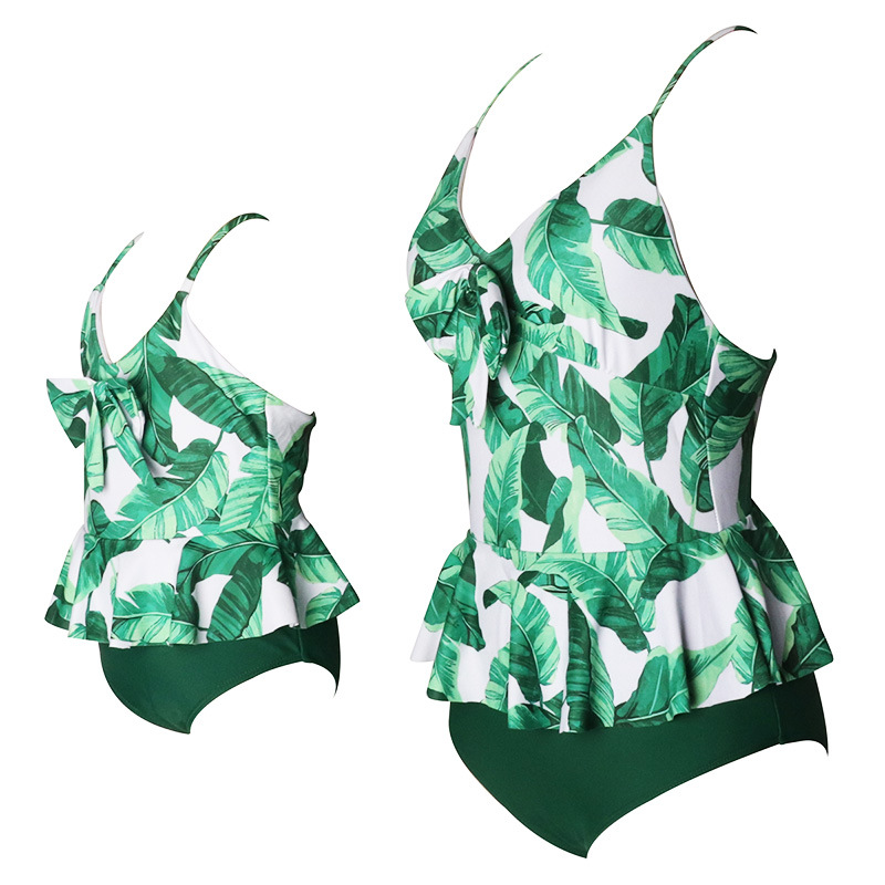 Hi fish parent-child beach new one-piece swimsuit women's hot spring Amazon European and American swimsuit manufacturers in stock wholesale