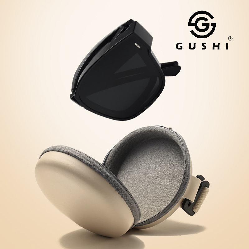 折りたたみサングラスセットは、近視の紫外線防止偏光メンズとレディースのラージスクエアフレームTRユニバーサル日焼け止めサングラスをセットできます。