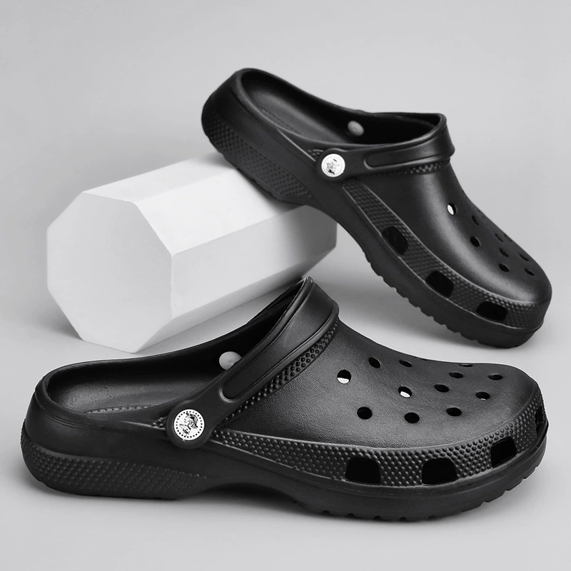 Cross Та же модель пещерной обуви для мужчин и женщин пара больших размеров Баотоу тапочки модные дикие на открытом воздухе пляжные EVA Холодные тапочки