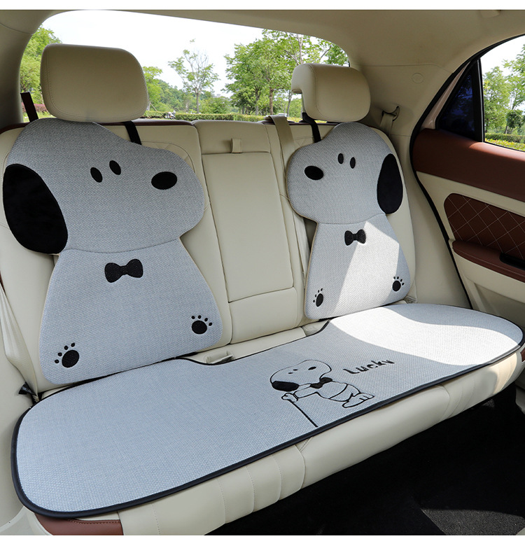 Car seat cushion for all seasons, cute cartoon internet-famous seat cover, simple internet-famous car seat cover, single piece