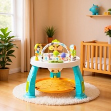 【厂家直供】婴幼儿多功能活动中心跳跳椅积木桌