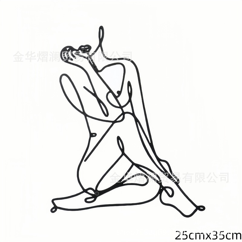 クロスボーダー鉄のシルエットヨーロッパスタイルの鉄絵画工芸品吊り下げ金属壁装飾絵画現代アート壁装飾|undefined