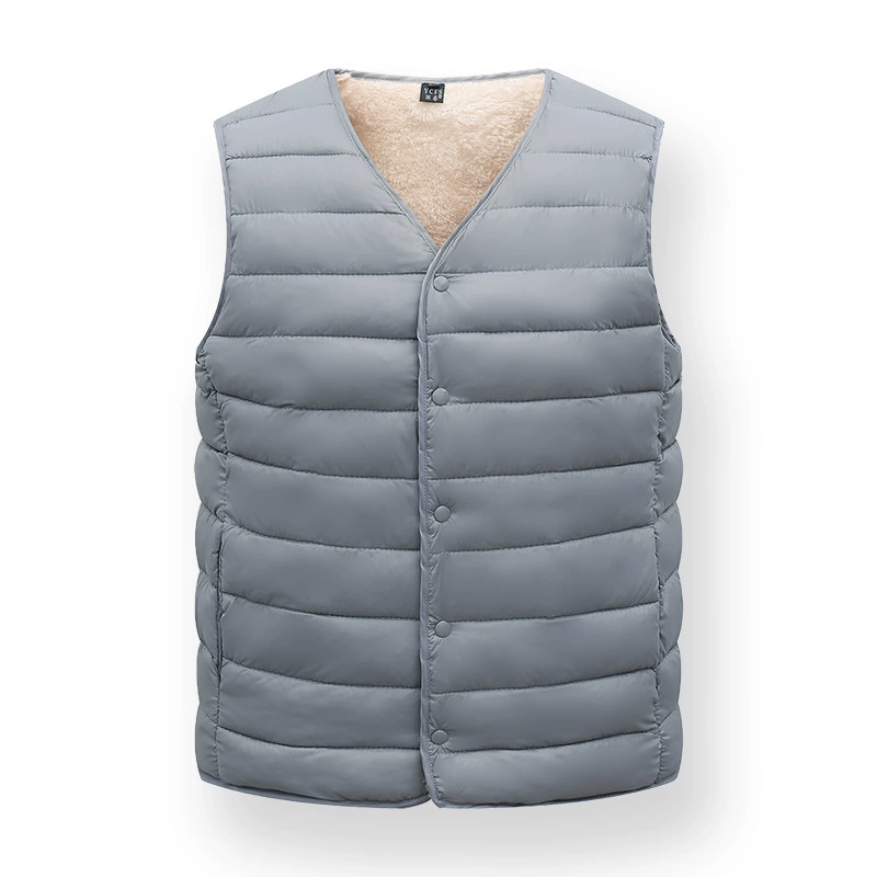 Demi-season quilted keep warm vest, for middle age