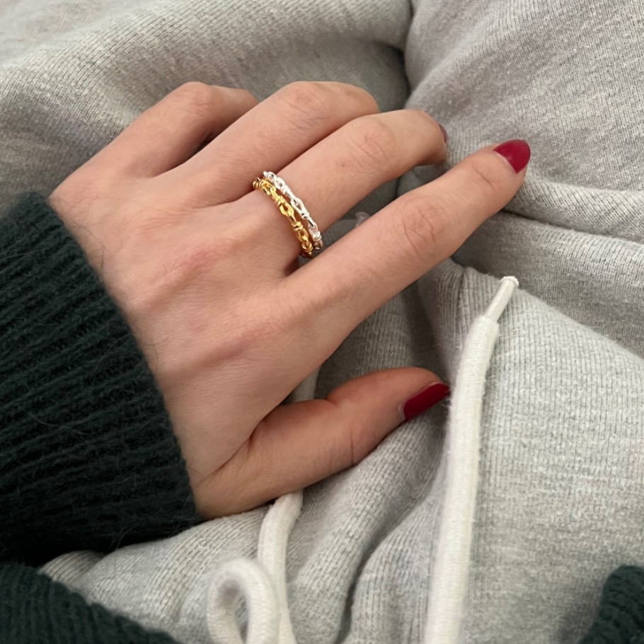 1 Piece Quantity 925 Sterling Silver Knot Rings