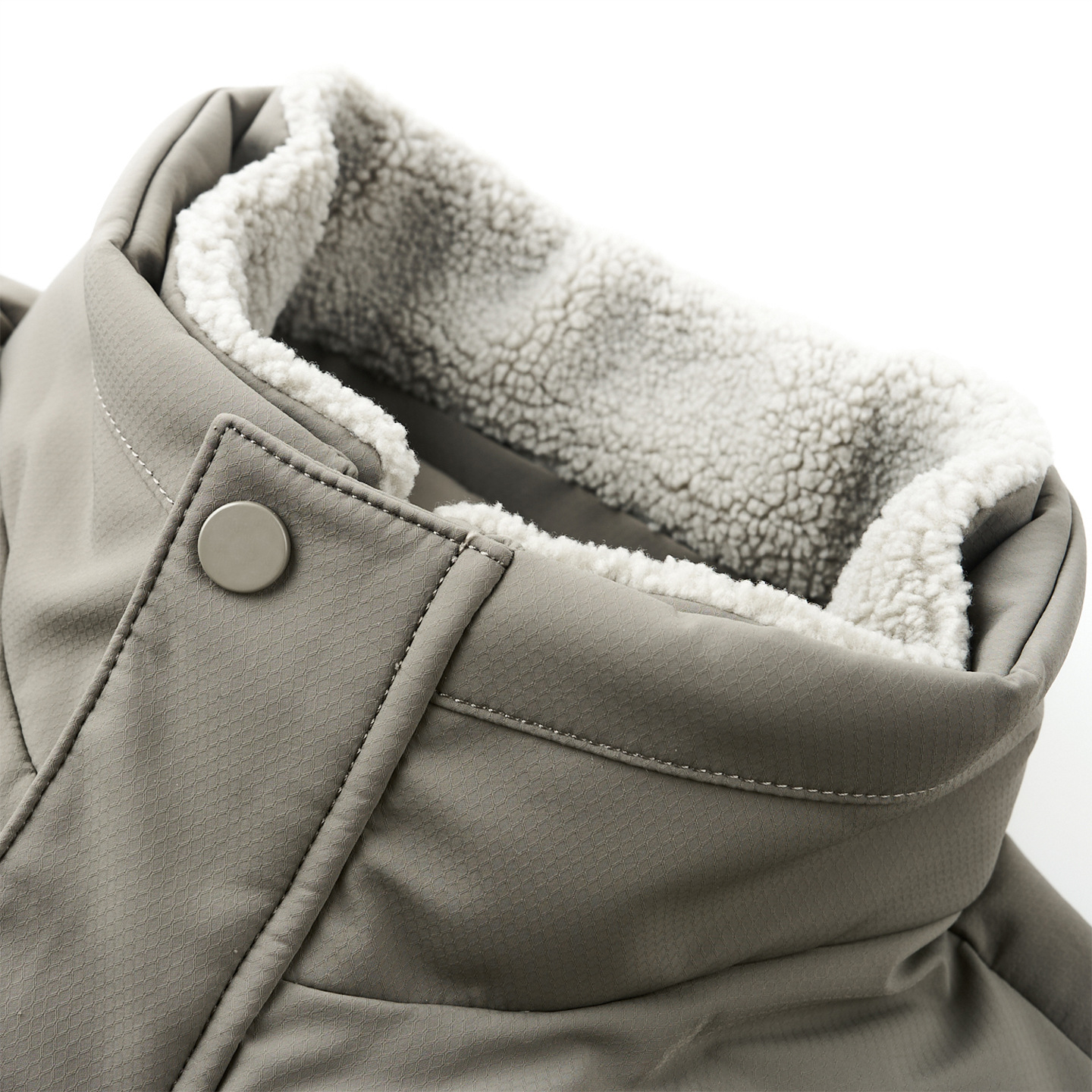 Branded Men's Down Jacket, Thickened, Stand-up 90% White Duck Down, Winter Collection, Loose Fit With Fur Collar,_voghion.com