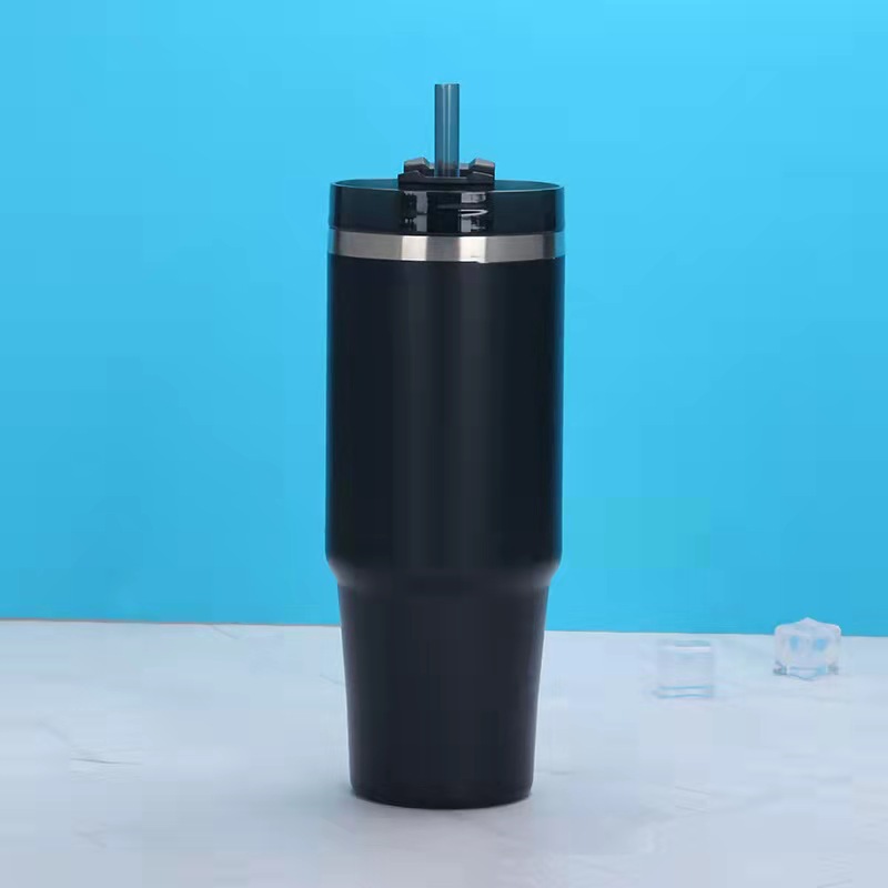 Comercio exterior nuevo 20oz 30oz acero inoxidable doble capa de aislamiento térmico refrigerante taza de paja taza de hielo taza de automóvil