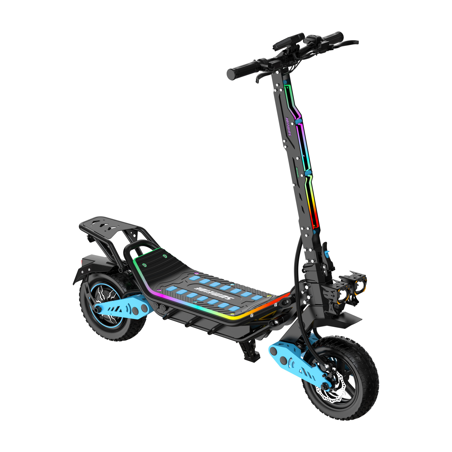 New adult foldable electric scooter with high power, long battery life, portable mini two-wheeled electric vehicle