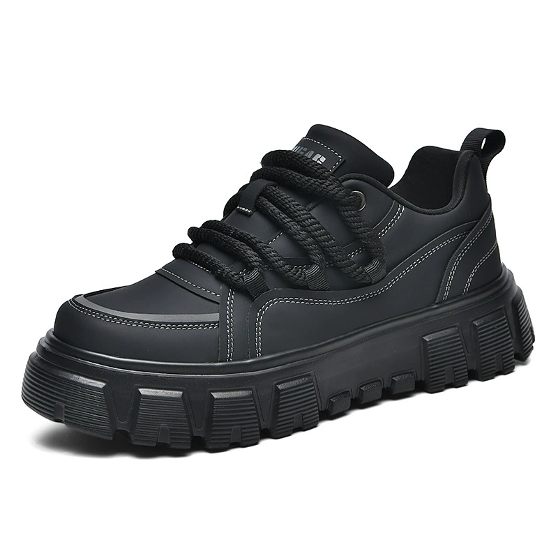 V452 осень и зима новая мужская обувь модная дикая низкая повседневная мужская обувь с полным кожаным лицом