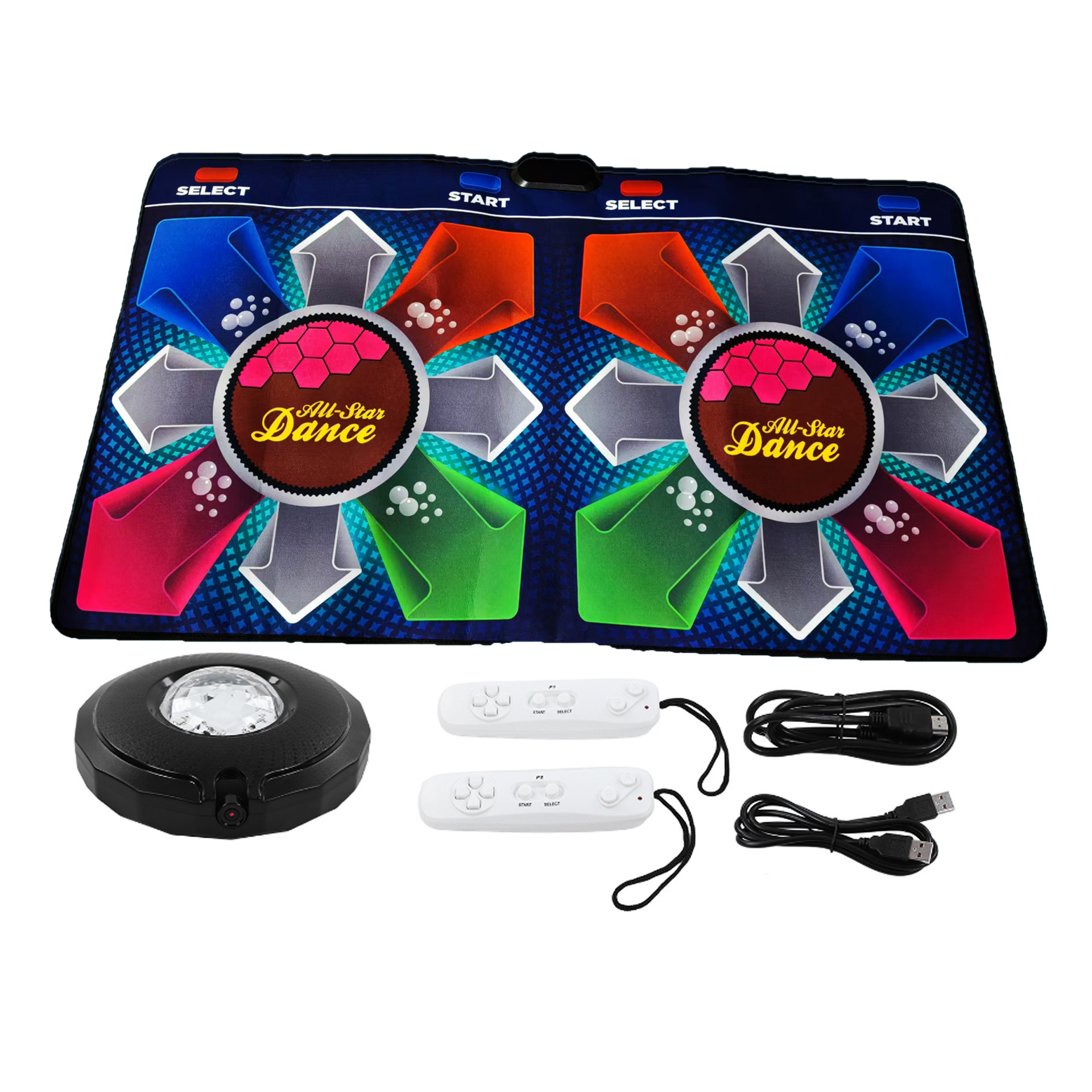 Ai Camera Dual-Person Wireless Dance Mat Tv and Computer Dual-Use Dance Machine Home Gaming Machine Motion-Sensing Ar