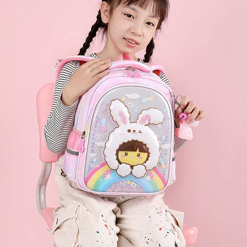 Mochila infantil de dibujos animados, jardín de infantes Kulomi, mochila para bebés, mochila para estudiantes de primaria de grado uno y dos, comercio exterior