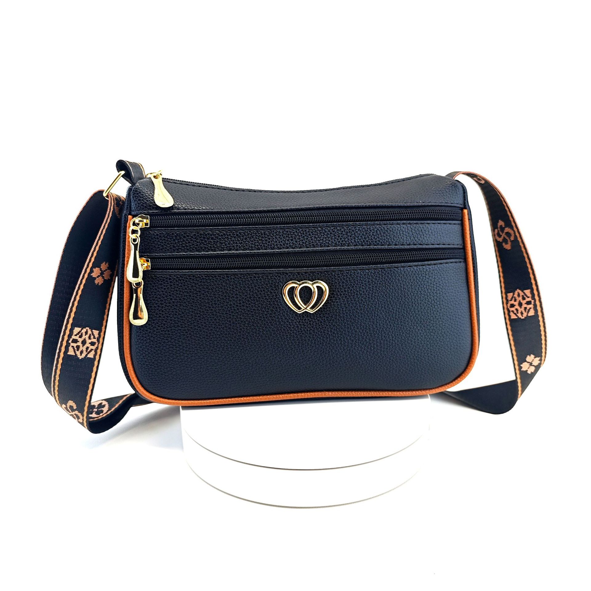 Daiouya 2025 Spring New Multi-layer Zipper Single-shoulder Women's Small Trendy Crossbody Shell Bag Large Capacity_voghion.com