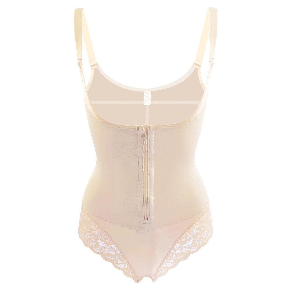 Ropa de látex de encaje soporte para el pecho cuerpo ropa de adelgazamiento body Shaper cintura corsé vientre que contrae la ropa interior de una pieza de las mujeres comercio exterior