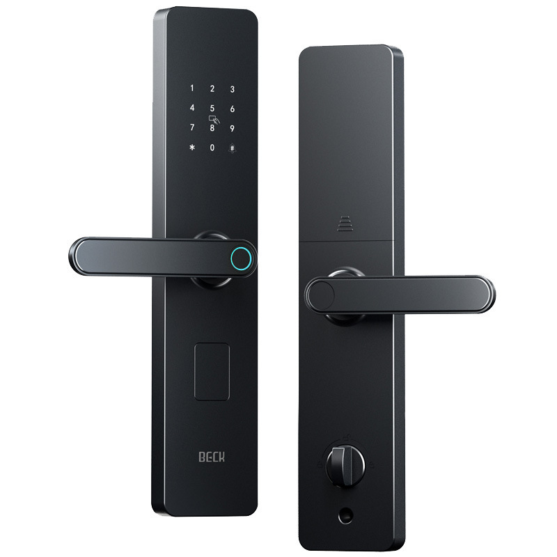 ベック/博克指紋ロックスマートドアロック家庭用防犯ドア電子暗号ロック体半自動スマートロック|undefined