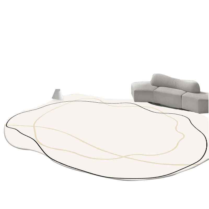 Estilo nórdico irregular alfombra de terciopelo de cristal sala de estar sofá mesa de café alfombra de piso estudio tocador estera antideslizante
