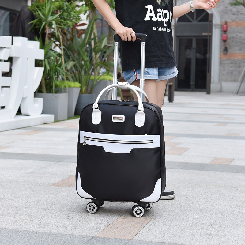 Large-Capacity Waterproof Travel Bag, Business Trip Boarding Bag, Suitcase, Oxford Cloth, Universal Wheels, Male and Female Student Trolley Luggage