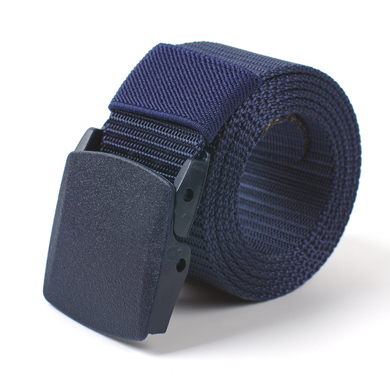 Cinturón de Nylon/Lona Unisex, Hebilla Automática, Estilo Militar/Casual