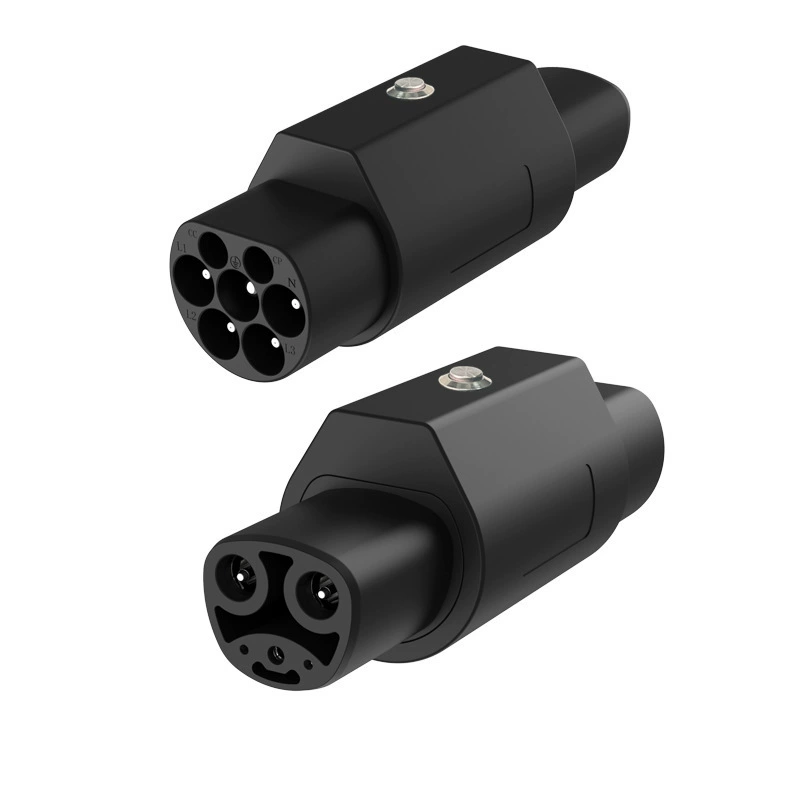 TYPE2 TO TESLA Европейский стандарт в однофазный адаптер переменного тока Tesla для зарядки