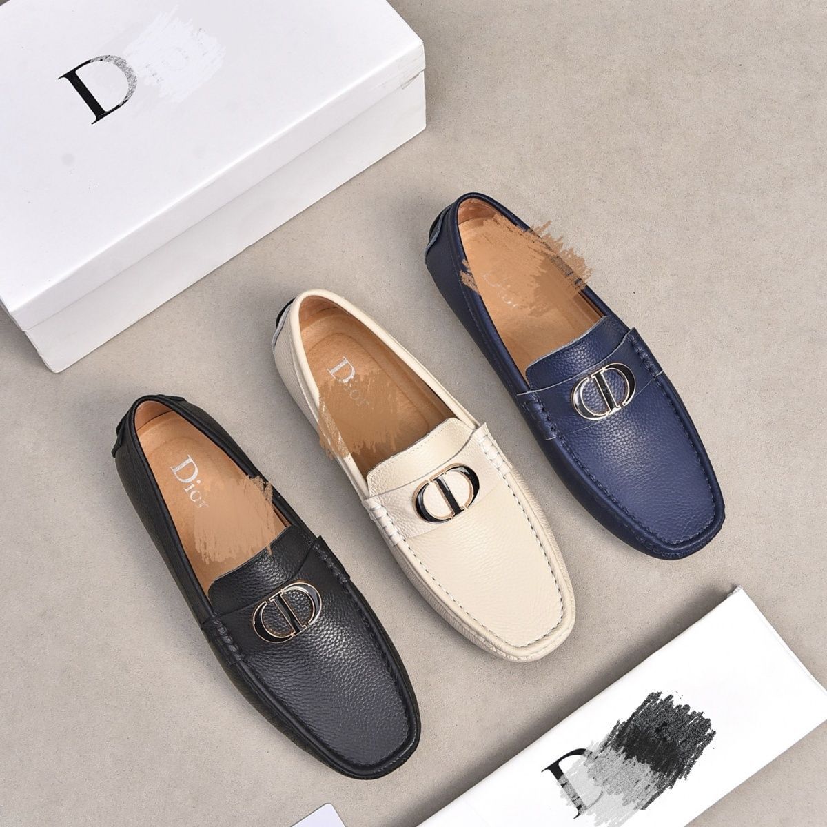 懒人鞋真皮百搭透气一脚蹬软底软皮司机开车鞋豆豆鞋商务休闲皮鞋