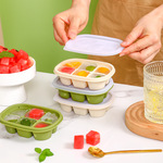迷你小冰块模具家用冰箱自制硅胶冰格带盖食品级大容量冰块制冰盒