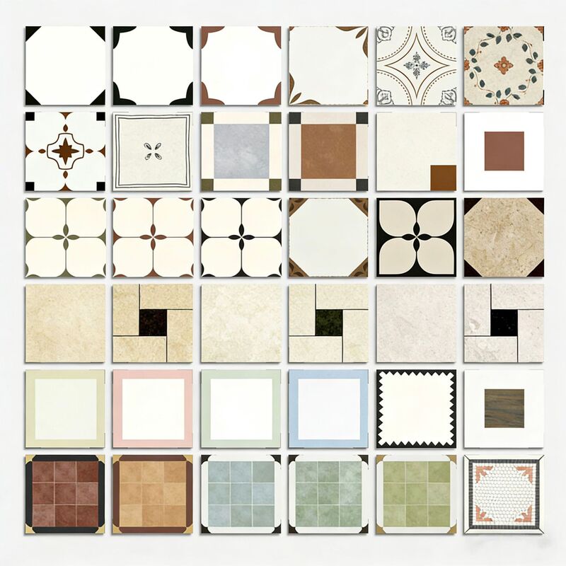 Foshan Floor Tiles 200mm Nordic Style Fresh Green Tiles for Kitchen, Balcony, Bathroom, Toilet, and Mosaic Tiles