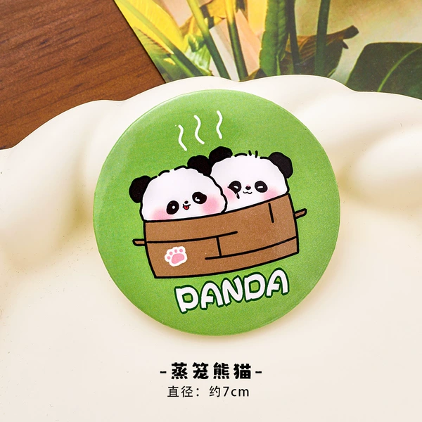 Steamer, mirror, panda