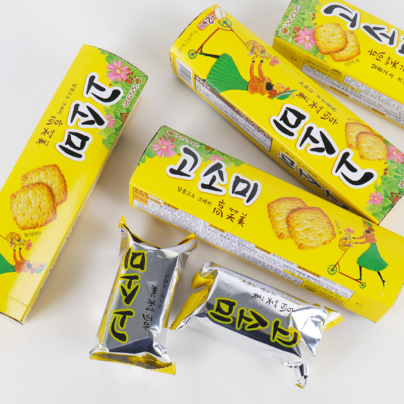 韓国の好丽友高笑美ビスケット70gカジュアルスナック卸売りサクサクゴマクラッカー|undefined