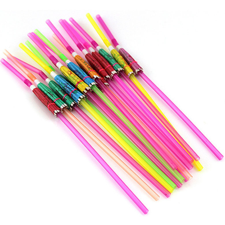 En stock venta al por mayor tridimensional hawaiano paraguas paja decoración fiesta hecho a mano arte paja fluorescente color barra arte tubo
