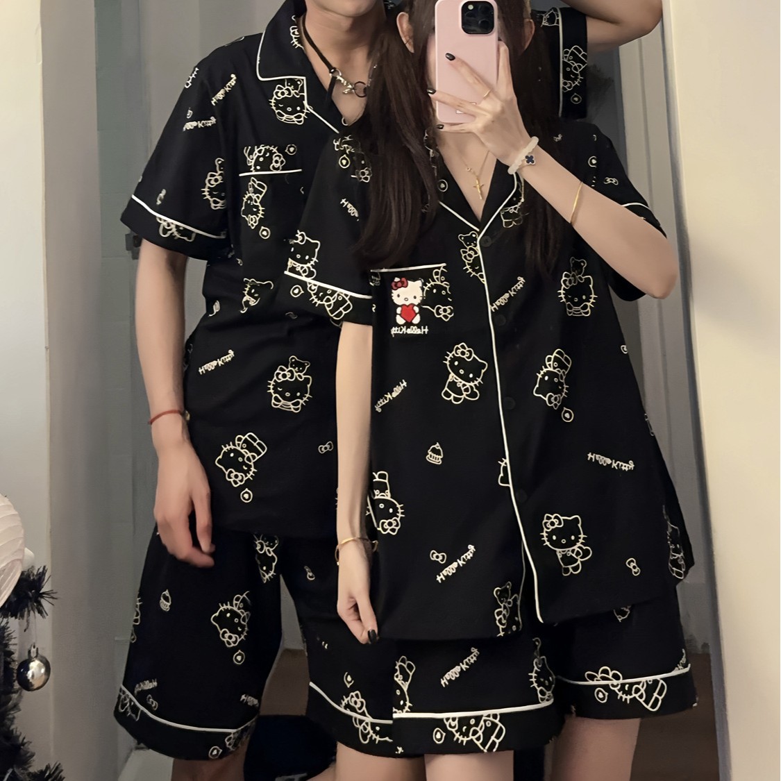 Pure Cotton Double Short Women's Pajamas