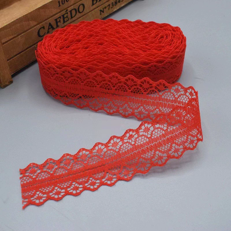 Lace Trim Model 1658-2, Polyester, 3 cm Width, 400 yd Roll, 30 Colors