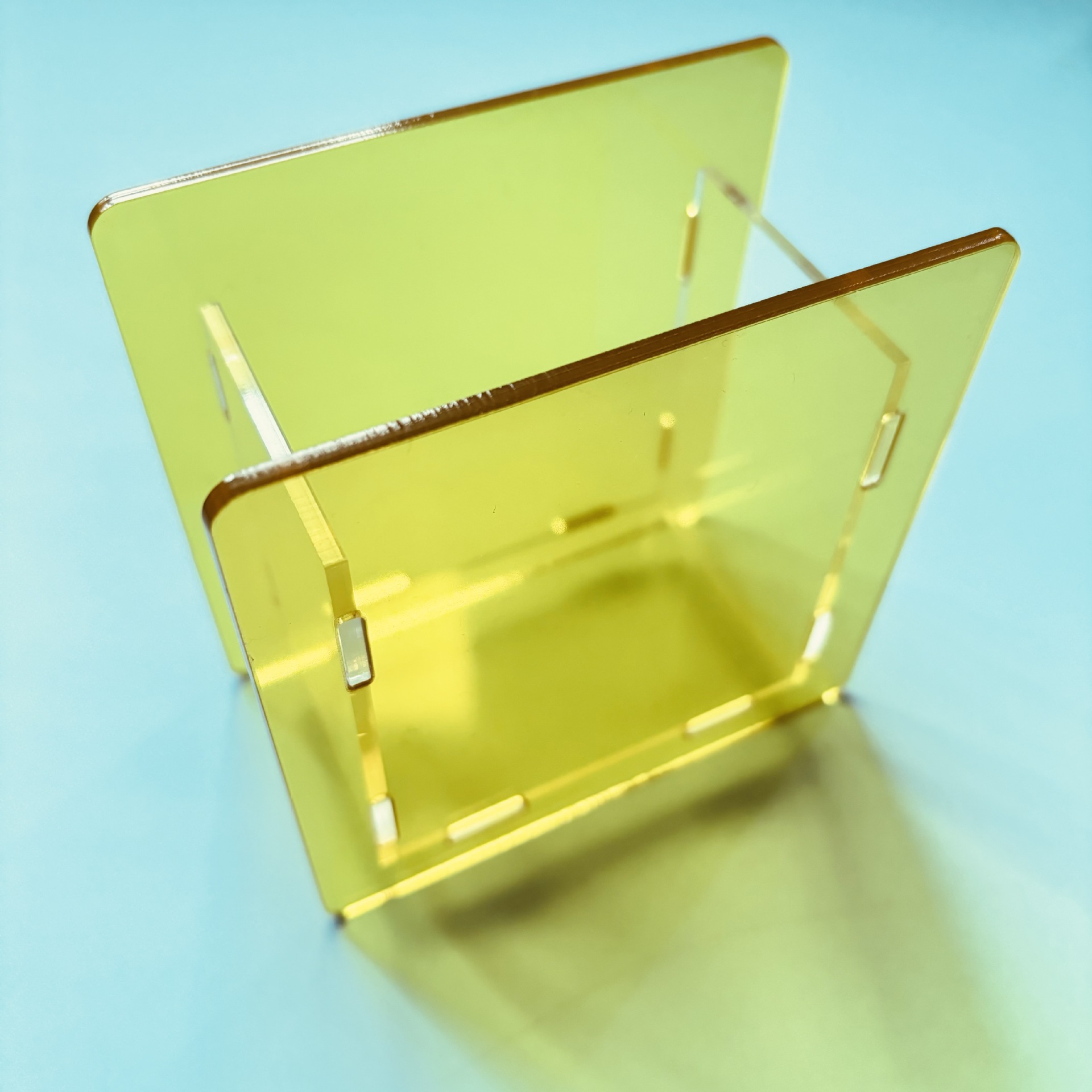 国境を越えて人気のある起爆筆筒文房具箱アクリル筆箱tk純色ゼリー色空白透明diy10 cm