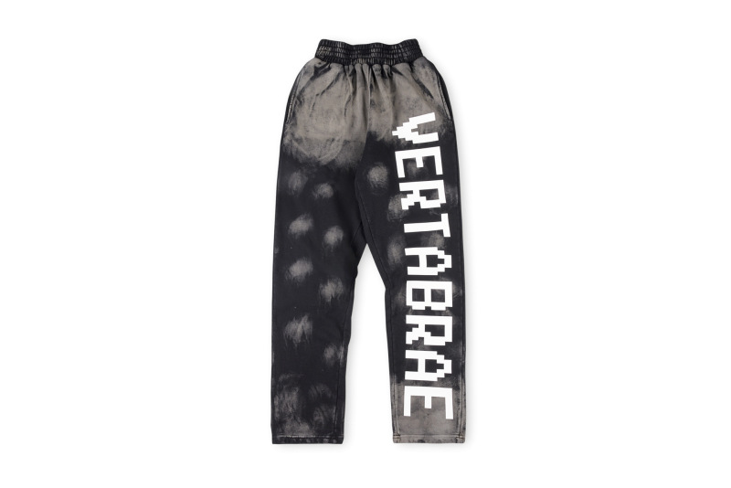 跨境外贸男女明星同款Vertabrae sweatpants镶钻立体字休闲长裤|undefined