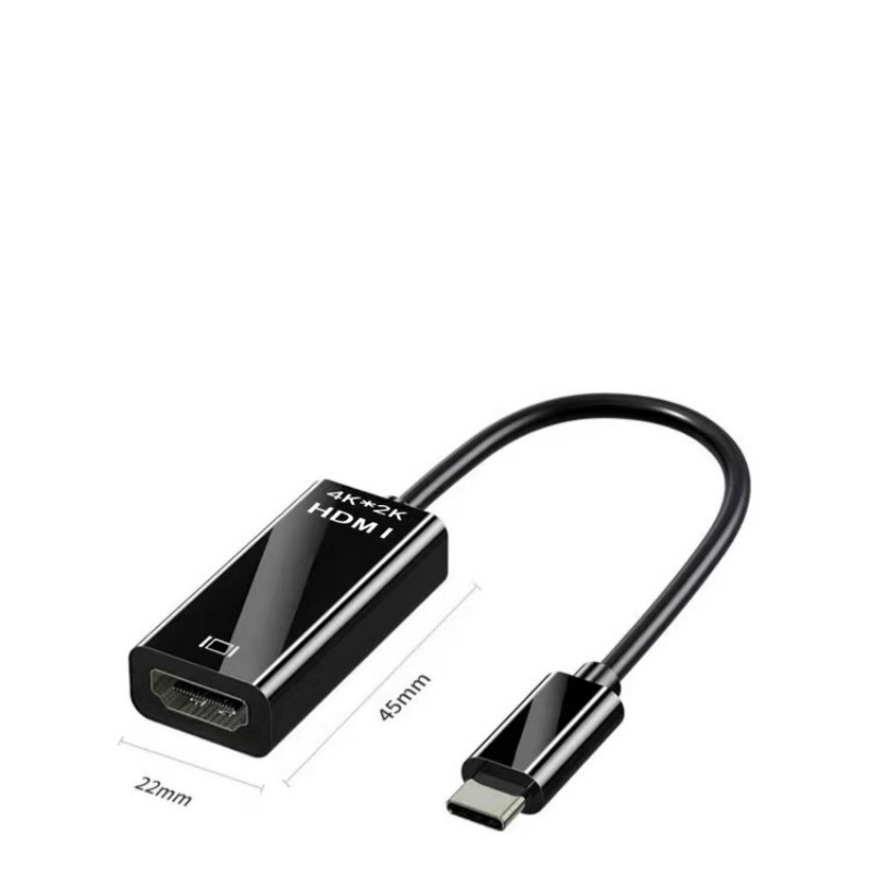 FUENTE fabricante tipo-c a HDMI cable tipo C a HDMI cable de conversión 4K carcasa de aleación de aluminio en stock