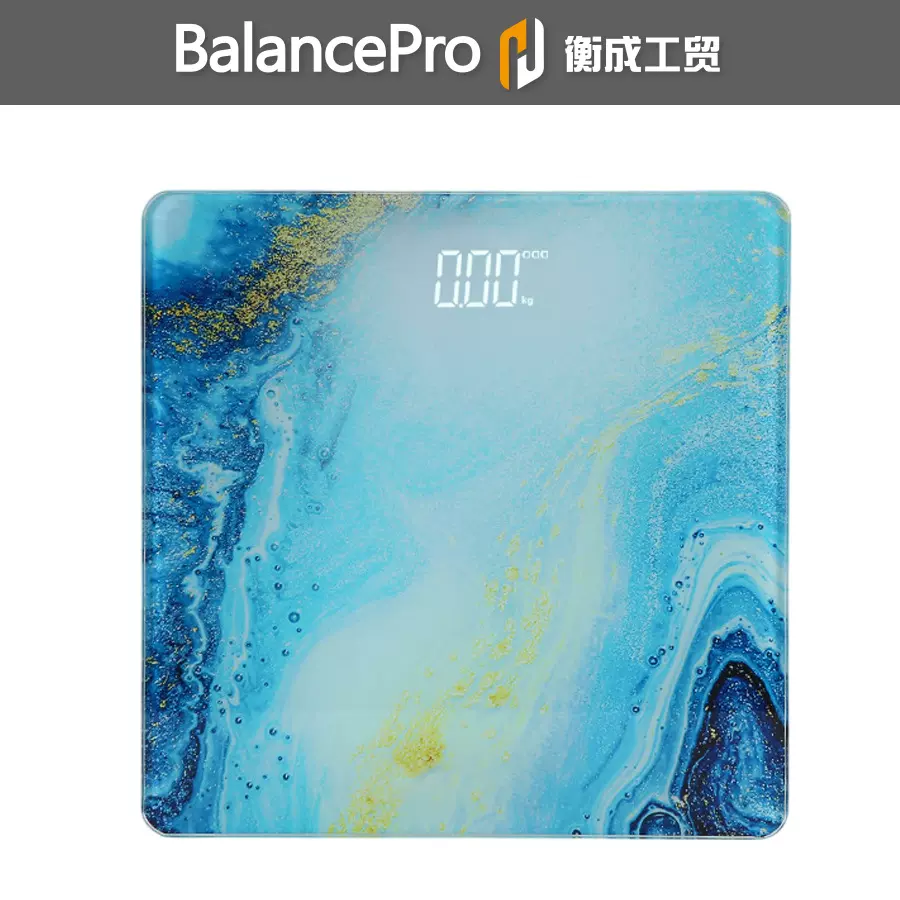 定制跨境隐藏式LED屏蓝牙智能精准电子体重秤家用充电人体秤称重