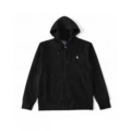 Zipper sweatshirt black-white label