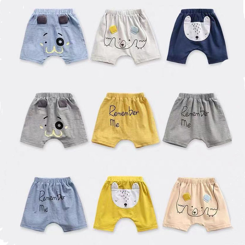 Baby Shorts Summer Cotton Baby PP Pants Outer Wear Thin Summer 1-3 Years Old 2 Children's Butt Pants Boys Pants