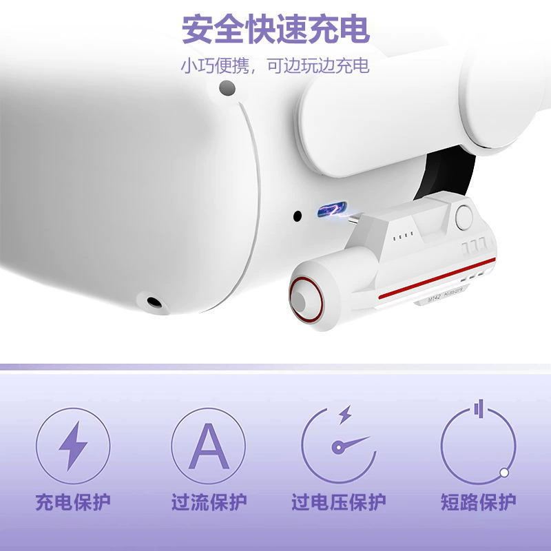 Трансграничный, посвященный аксессуарам Oculusquest2 Power Power Power VR с аккумулятором большой емкости 5000 мАч для VR Elite Head