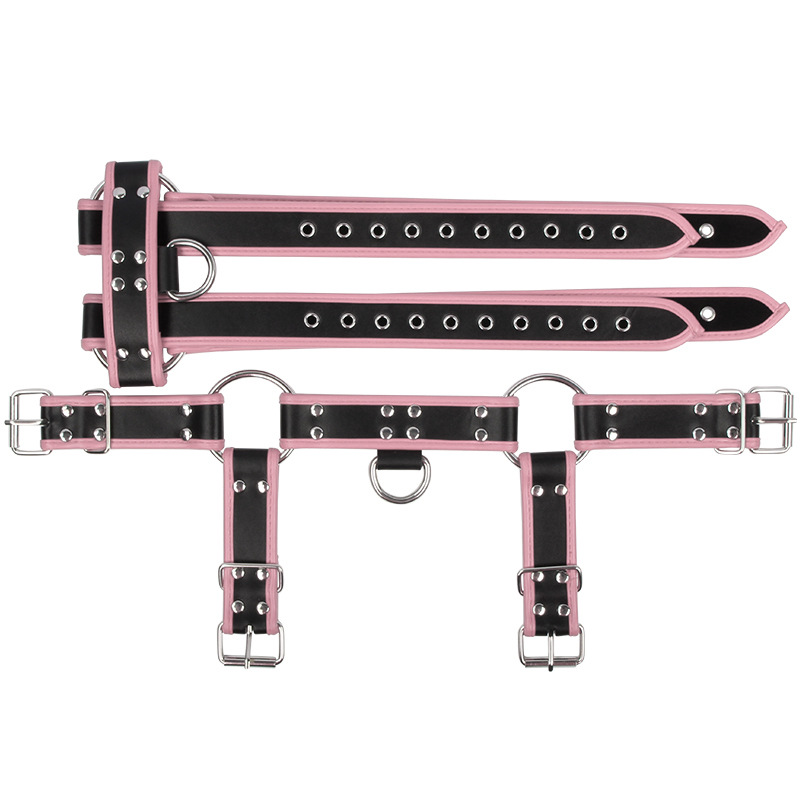 Suministros para adultos SM unirse al comercio exterior europeo y americano corsé discoteca rendimiento ropa alternativa hombres sexy correa de cuero