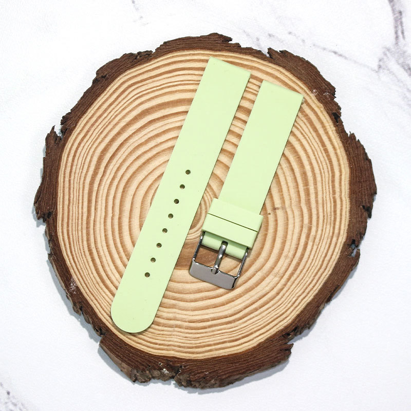 Correa de reloj Casio de goma de silicona delgada suave para hombres y mujeres accesorios de reloj 16mm posición de la oreja impermeable importación y exportación