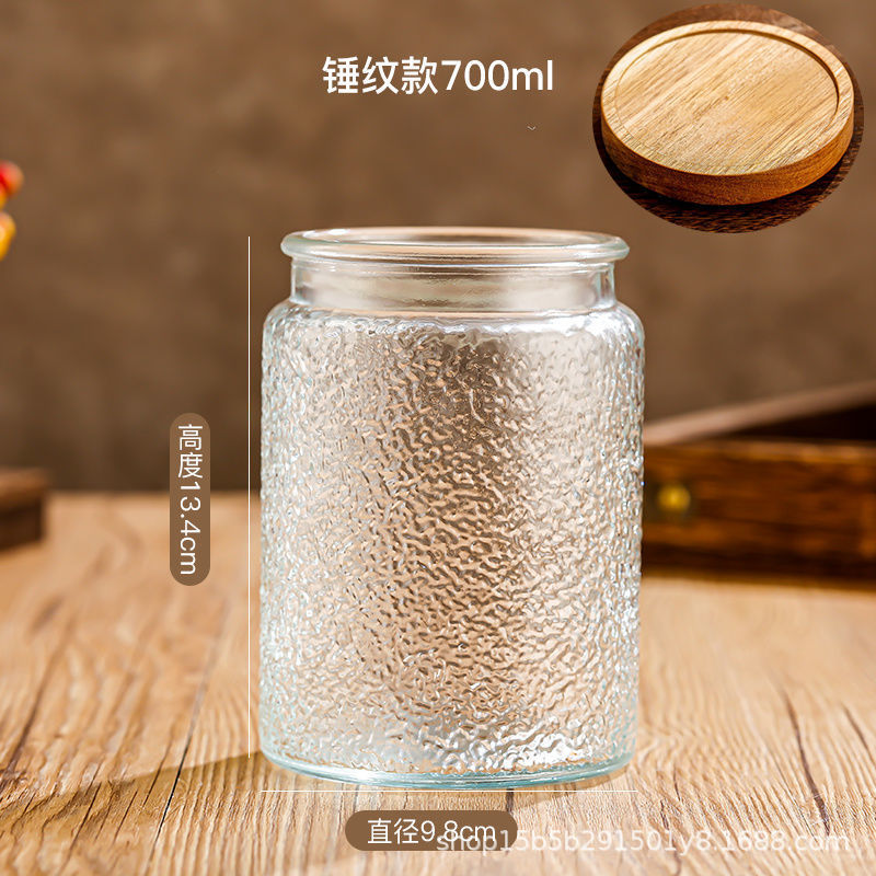 Chino retro Begonia flor vidrio sellado tarro caramelo snack tarro de almacenamiento frutos secos tuerca de almacenamiento tarro