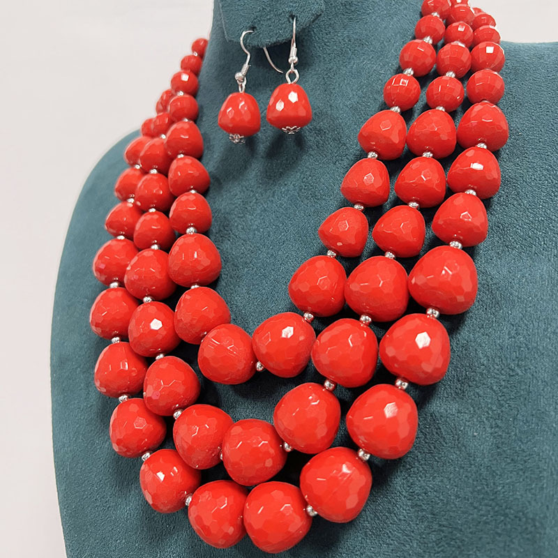170g Weight Earrings, Necklace Classification 1 Set Quantity Holiday Occasion Acrylic Material Solid Color Pattern Unisex Gender Irregular Design Exaggerated Style Exaggerated Solid Color Arylic Irregular Unisex Earrings Necklace 23