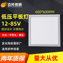 LED低压平板灯12V24V36V低压面板灯渔船工地矿井圆形方形平板灯