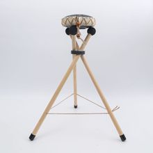 通用实木架子乐器支架便携式可折叠灵音演奏鼓架空灵鼓架手碟鼓架