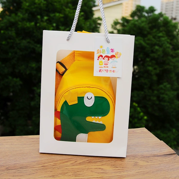 Upgraded Yellow Dinosaur + Graduation Skylight Gift Bag